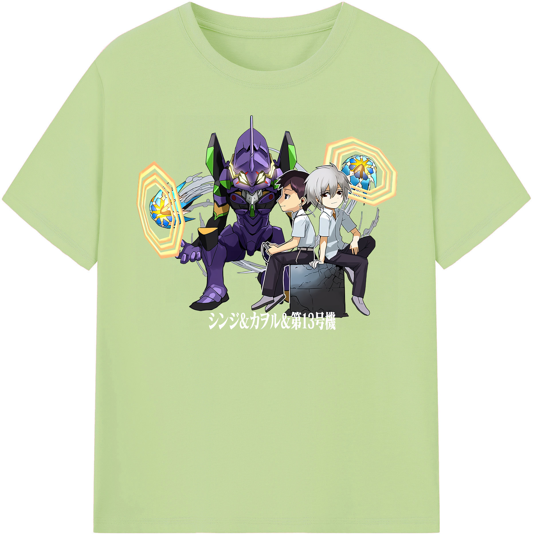 （画像用） EVA 新世紀エヴァンゲリオン 綿100％半袖Tシャツ（フロントプリント）
